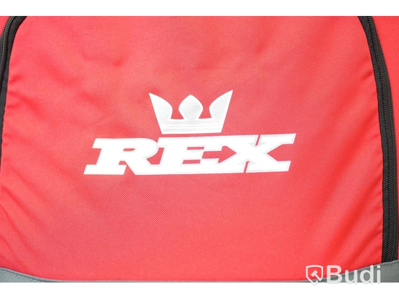 Cykelkärra Rex, för 1 barn grå/röd/svart