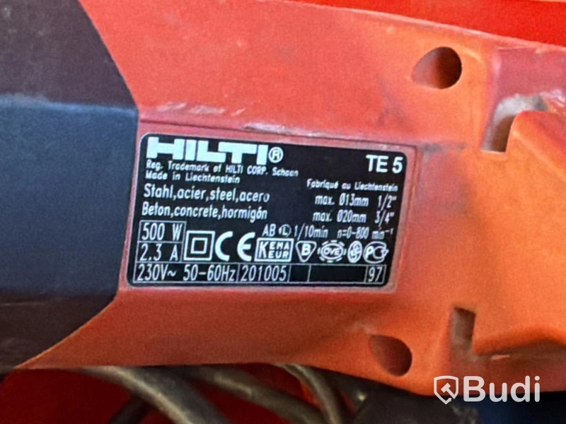 Borrhammare Hilti TE 5-DRS, 500 W