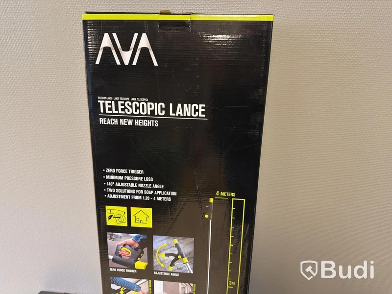 AVA teleskopskaft för tvätt m.m.