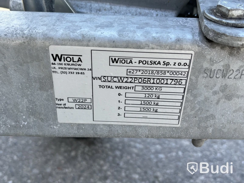 Släp Wiola W22P -2024