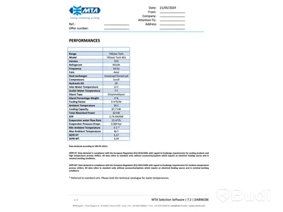 Processkylare MTA TAEvo Tech 401, 2019