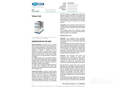 Processkylare MTA TAEvo Tech 401, 2019