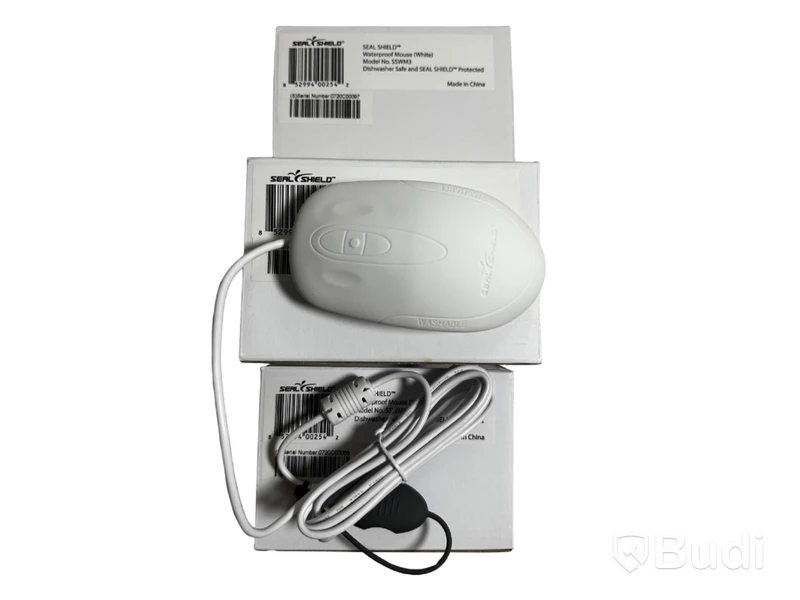 4 st. Mus Seal Shield Waterproof Mouse SSWM3, vit, USB