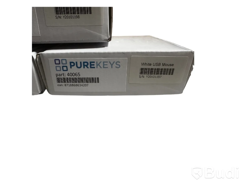 3 st. Mus Purekeys 40065, vit, USB