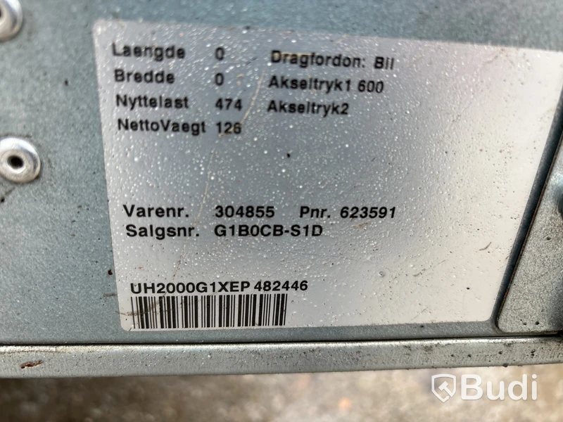Släpvagn med grindar Easy Line 200, -2014
