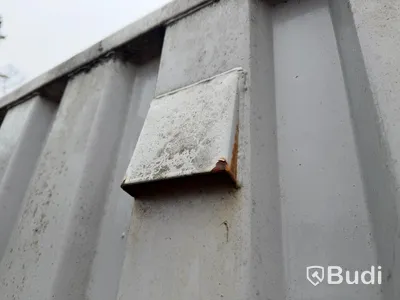 Plåtcontainer, dubbeldörr, innerbelysning, ca 10-ft