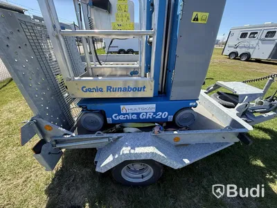 2022 Genie GR20 mast lift with trailer
