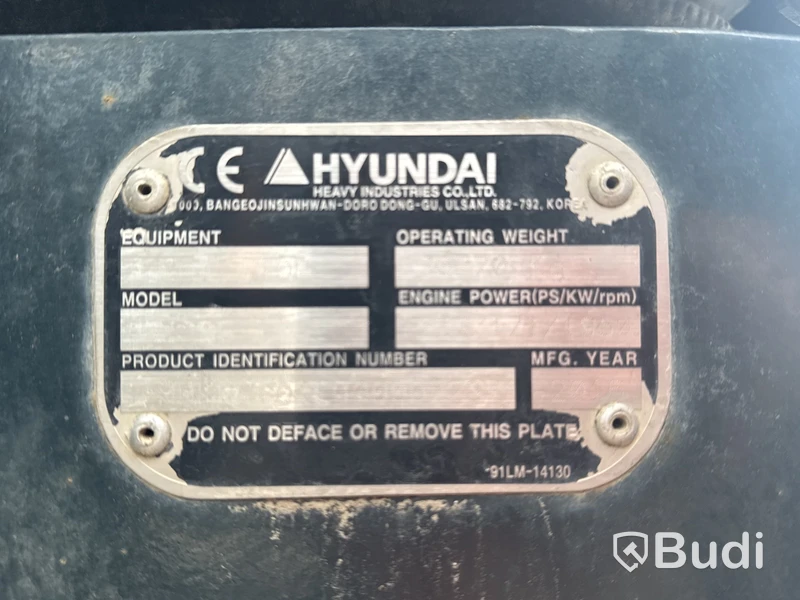 Bandgrävmaskin Hyundai HX300L -2016 (8509H)