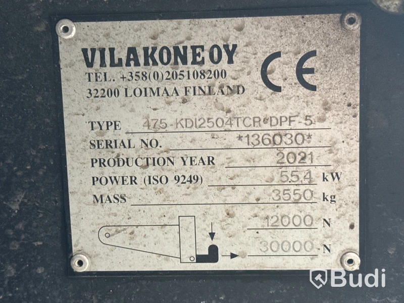 Redskapsbärare Wille 475 med planeringsskopa | 1007h | 2021