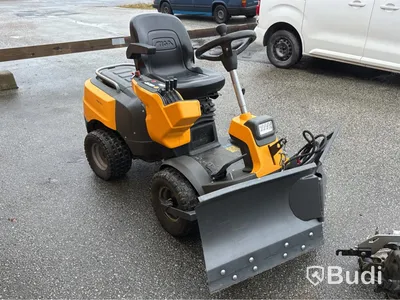 Åkgräsklippare Stiga Park Pro med klippbord, vikplog & sopvals | 2021