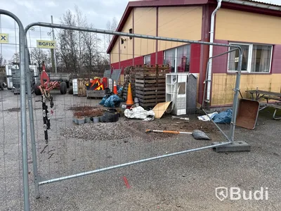 6 st byggstaket
