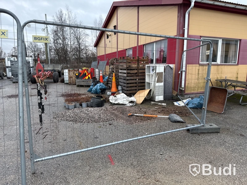 6 st byggstaket