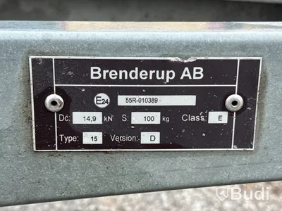 Obromsad gallervagn med tipp Brenderup 2260S | 2020