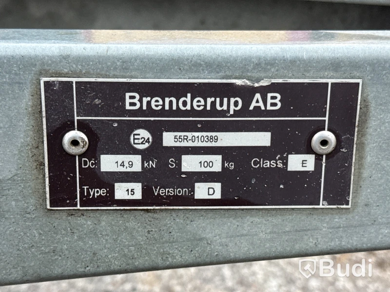 Obromsad gallervagn med tipp Brenderup 2260S | 2020