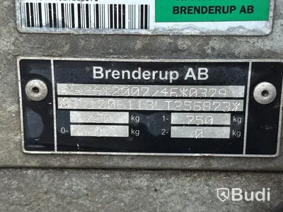 Obromsad släpvagn med tipp Brenderup LM0750 | 2020