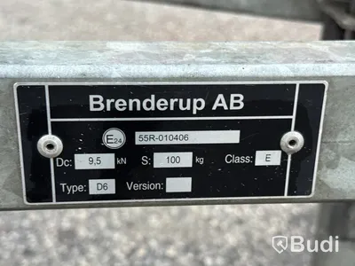 Obromsad släpvagn med tipp Brenderup LM0750 | 2020