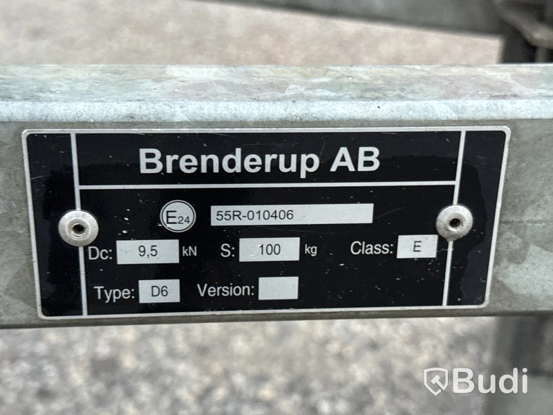 Obromsad släpvagn med tipp Brenderup LM0750 | 2020