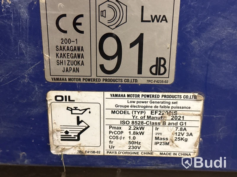 Elverk Yamaha EF2200iS | 2021
