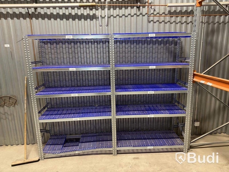 Shelving units, 11 pcs