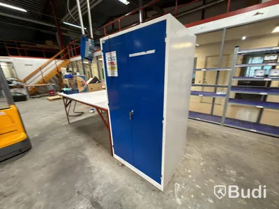 2 metal cabinets, etc.