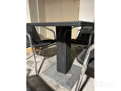 Bord för utomhusbruk, inkl. 4 st. stolar