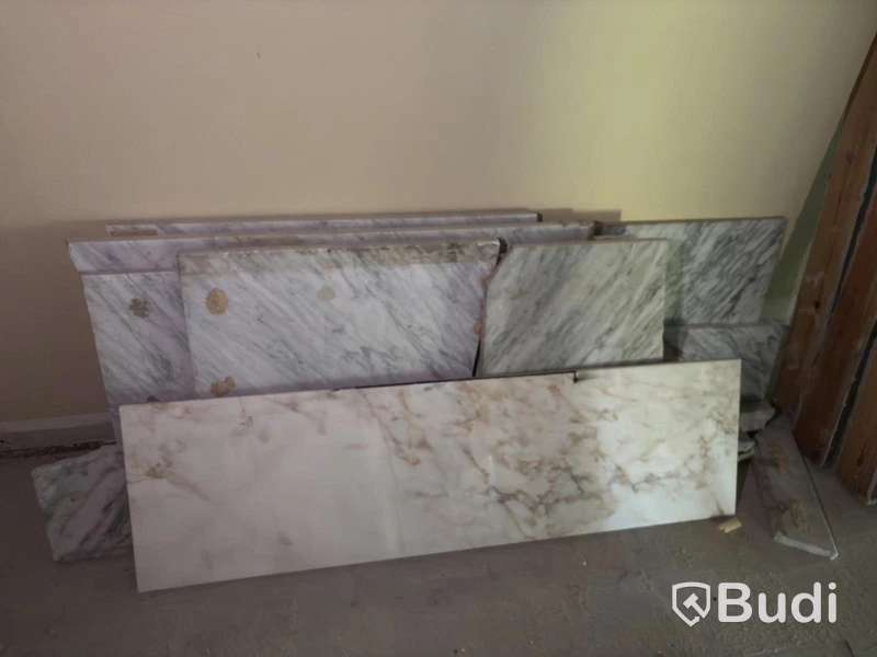 Lot of marble slabs in various sizes