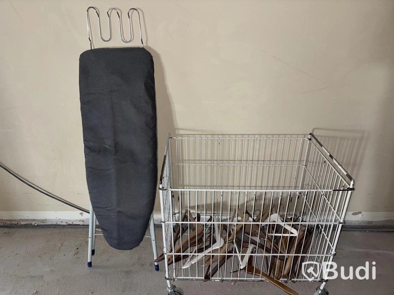 Laundry basket incl. ironing board and hangers