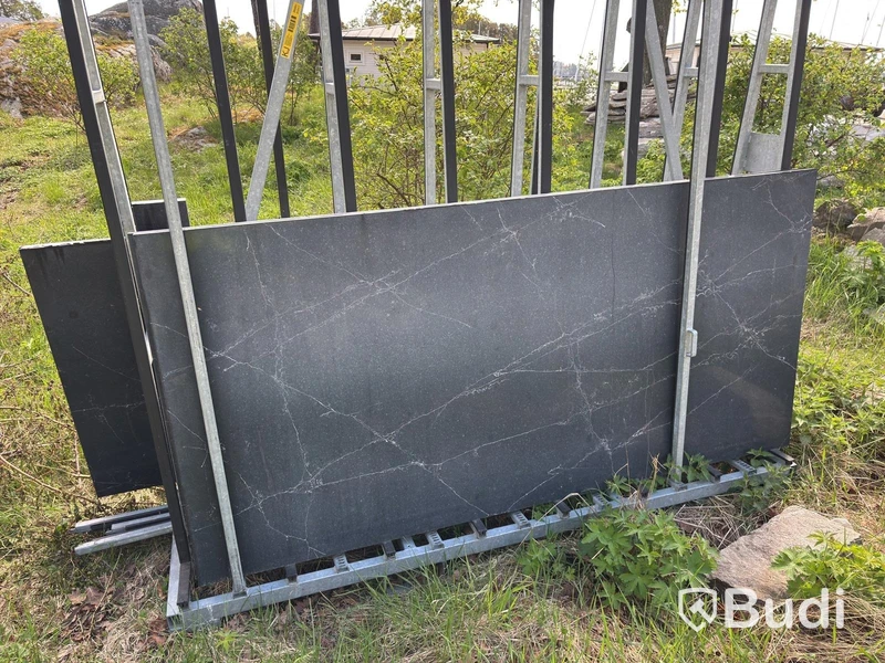 2 Black Marble Slabs