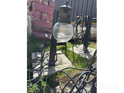 5 st. Lampor på stenplatta