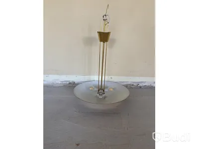 Ceiling lamp J.T KALMÁR, model 7026, brass, 3 lights