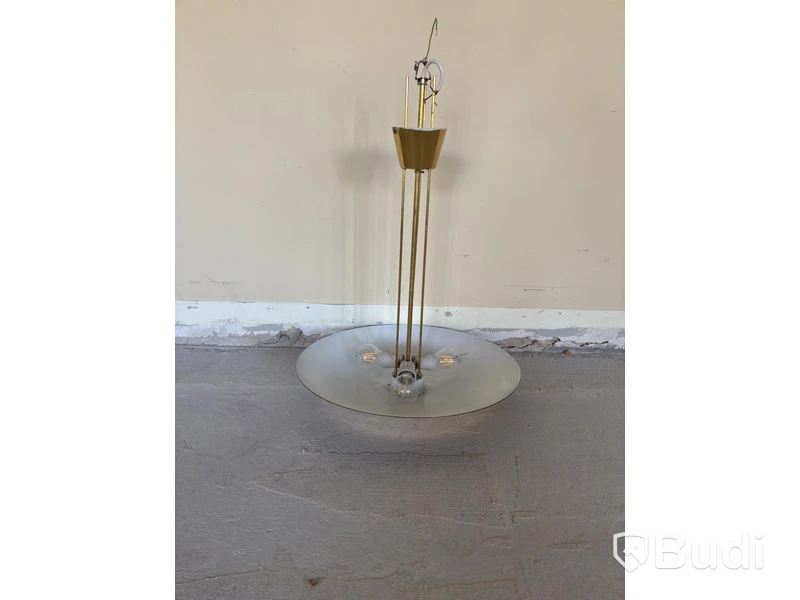 Ceiling lamp J.T KALMÁR, model 7026, brass, 3 lights
