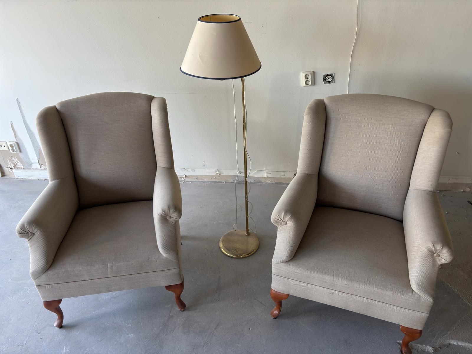 2 st. Fåtöljer inkl. golvlampa