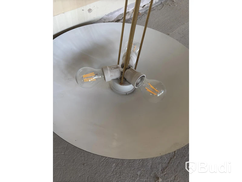 Taklampa  J.T KALMÁR, modell 7026, mässing, 3 ljuskällor