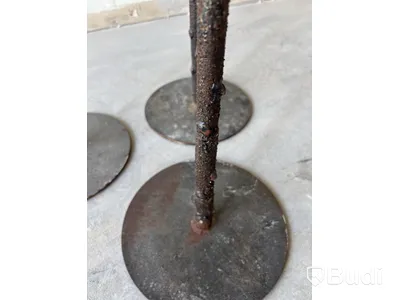 3 st. Piedestaler, metall