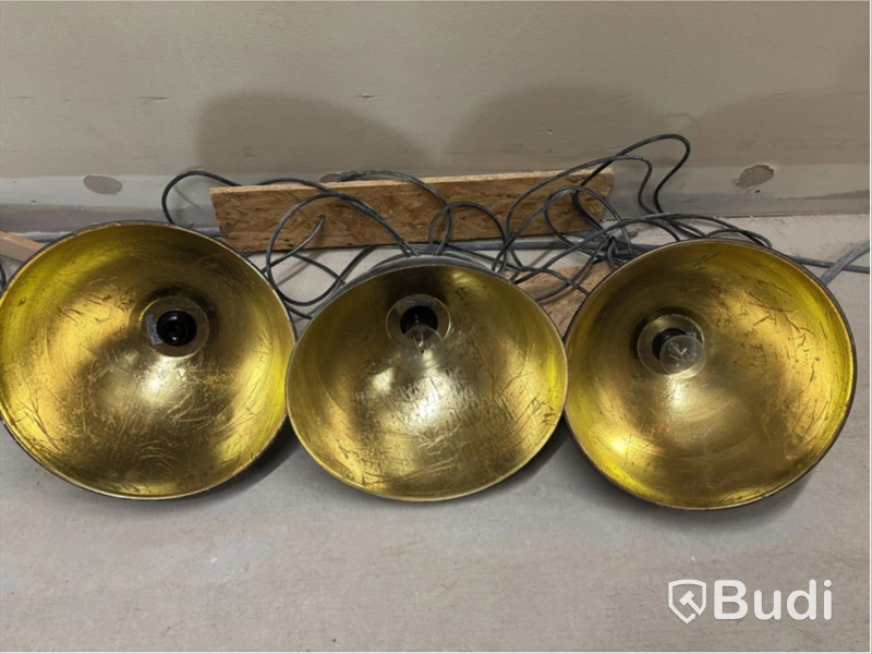 3 Ceiling Lamps, Black