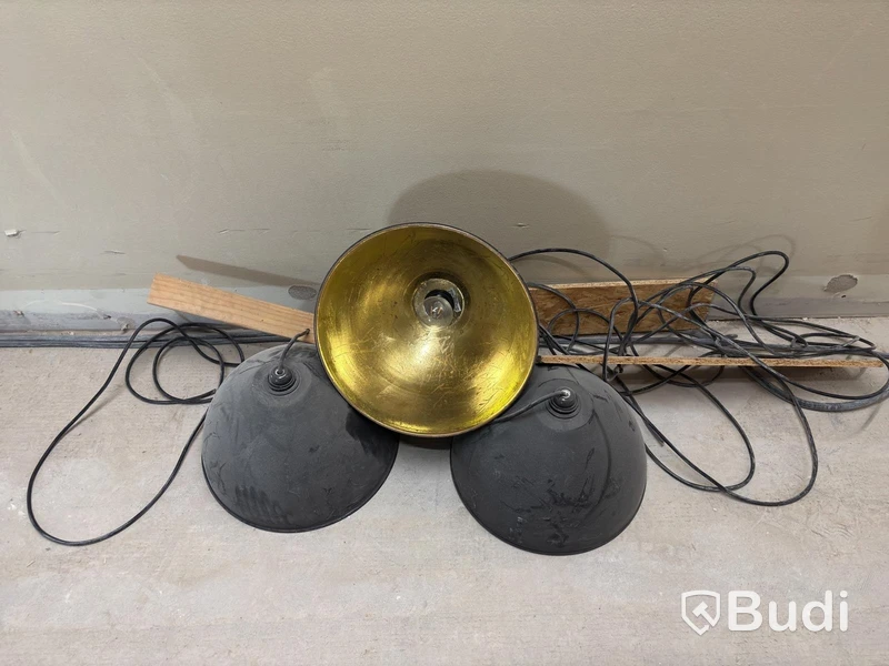3 Ceiling Lamps, Black
