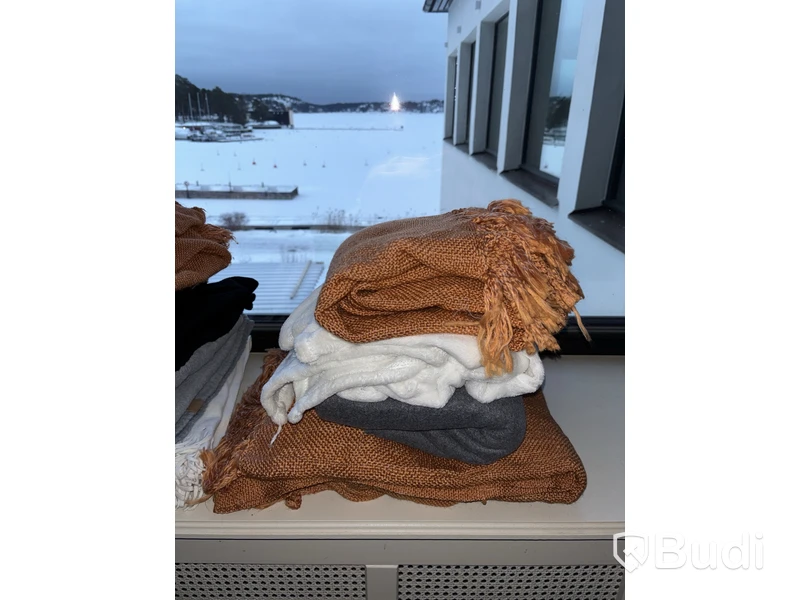 Parti med filtar, olika storlekar färg, och modeller