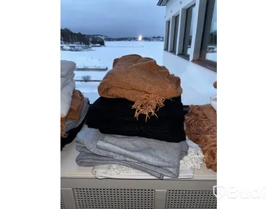 Parti med filtar, olika storlekar färg, och modeller