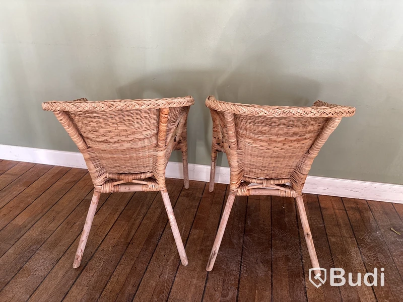 2 st. Rottingfåtöljer Ikea