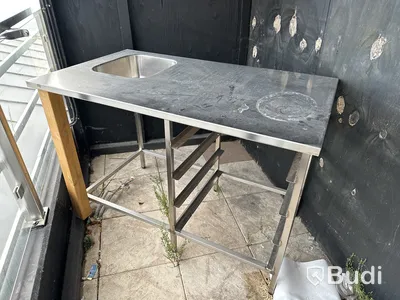 3 st. Bänk i rostfritt