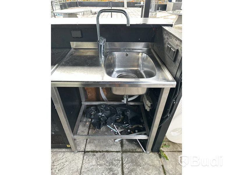 3 st. Bänk i rostfritt