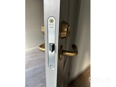 3 st. Innerdörr, gråmålade