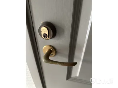3 st. Innerdörr, gråmålade