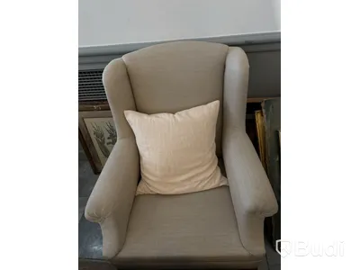 Fåtölj, beige