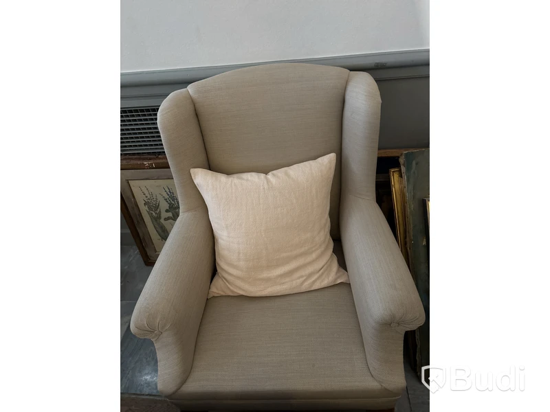 Fåtölj, beige