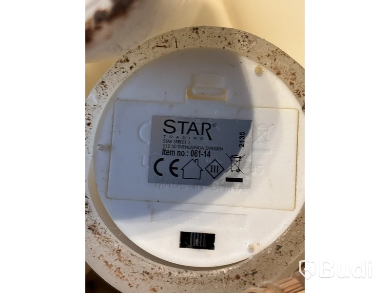14 st. LED Blockljus, olika storlekar, inkl. korg