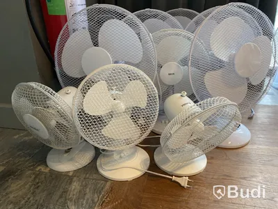 10 st. Fläktar, olika modeller och storlekar