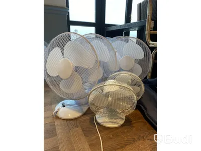 13 st. Fläktar, olika modeller och storlekar