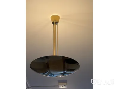 Taklampa  J.T KALMÁR, modell 7026, mässing, 3 ljuskällor