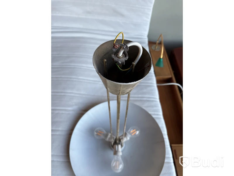 Taklampa  J.T KALMÁR, modell 7026, mässing, 3 ljuskällor
